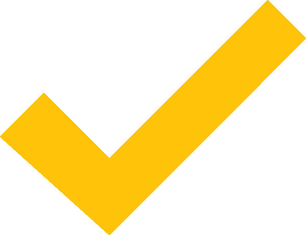 A yellow checkmark on a dark background, representing confirmation or success